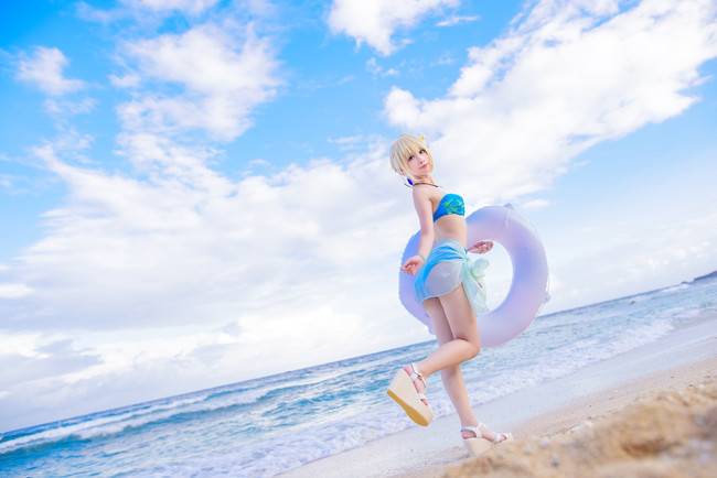 Cosplay福利/Fate EXTELLA 阿爾托利亞 DLC泳裝