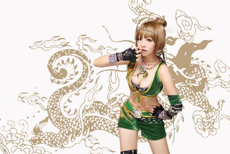 Cosplay福利/真三国无双超萌版鲍 三娘性感萝莉雪白酥胸cosplay