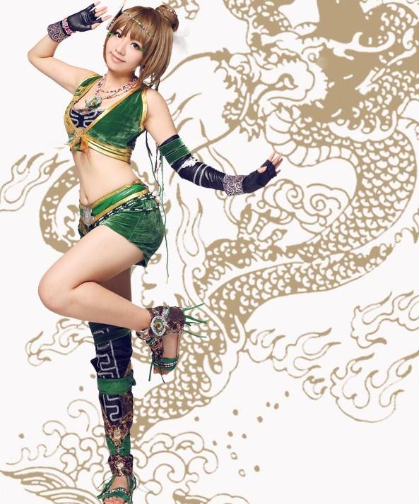 Cosplay福利/真三国无双超萌版鲍 三娘性感萝莉雪白酥胸cosplay