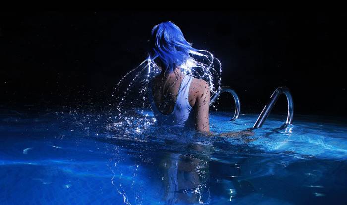 Cosplay福利/三无少女凌波丽 死库水cosplay福利, 出水芙蓉梦幻迷情