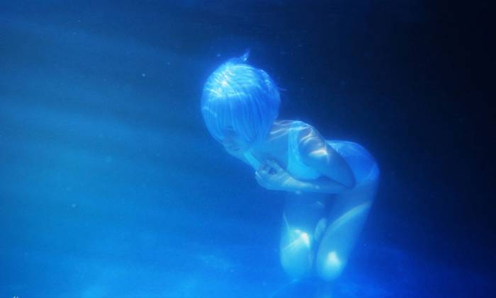 Cosplay福利/三无少女凌波丽 死库水cosplay福利, 出水芙蓉梦幻迷情