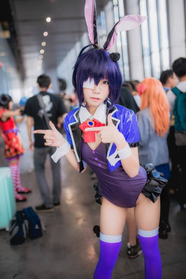 Cosplay福利/中二病也要谈恋爱 小鸟游六花 兔女郎腿控