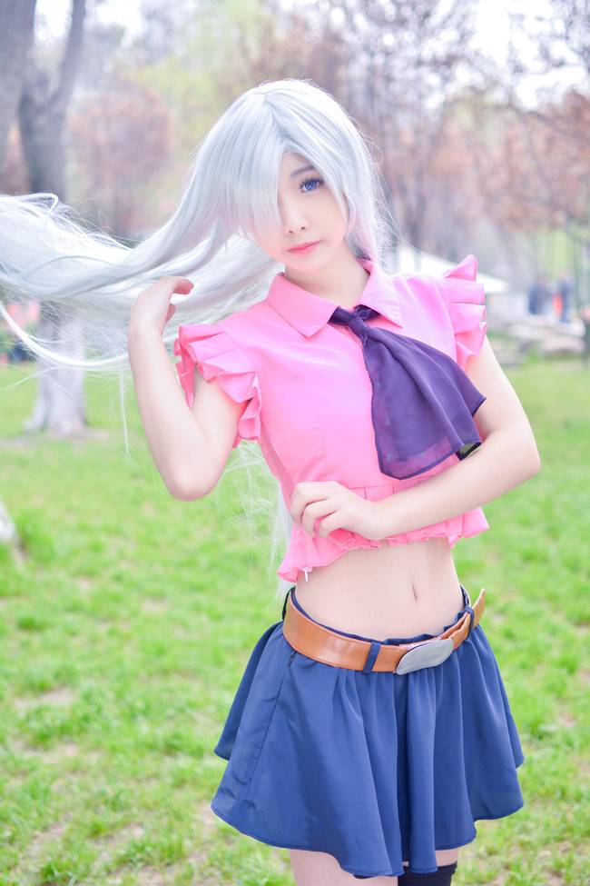 Cosplay福利/七原罪伊丽莎白 性感火辣美女短裙长腿cosplay福利