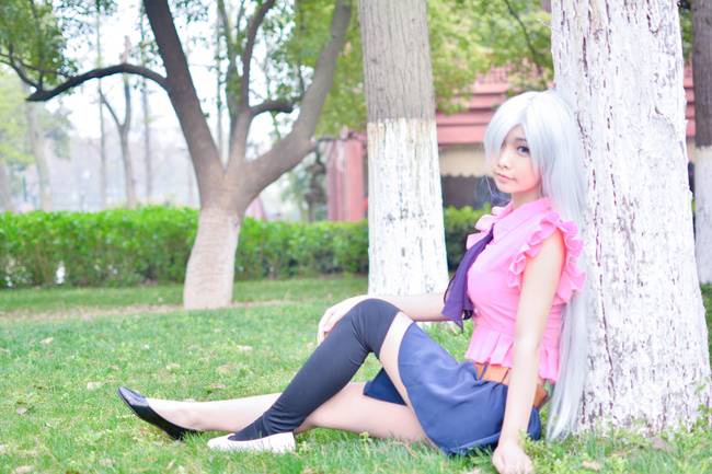 Cosplay福利/七原罪伊丽莎白 性感火辣美女短裙长腿cosplay福利