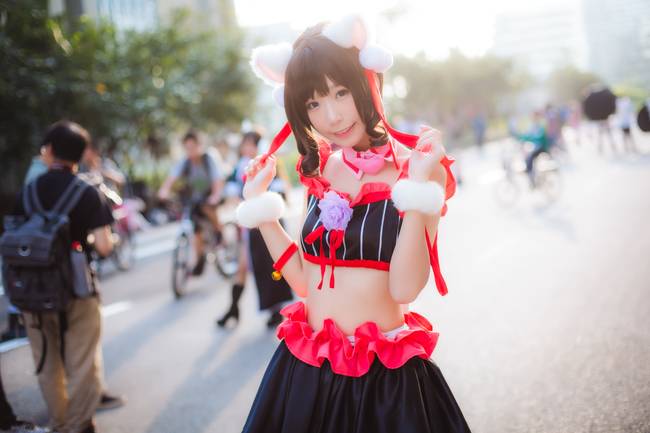 Cosplay福利/偶像大师灰姑娘女孩前川未来性感萝莉猫咪cosplay福利