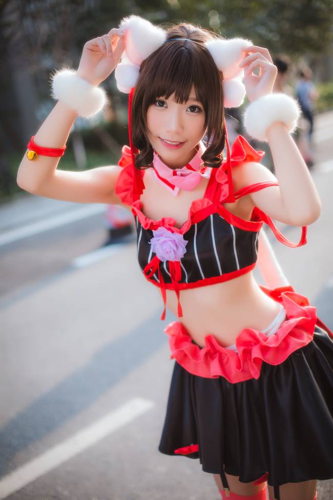 Cosplay福利/偶像大师灰姑娘女孩前川未来性感萝莉猫咪cosplay福利