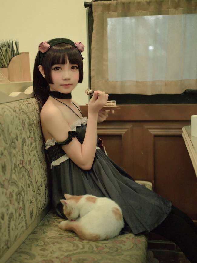 Cosplay福利/我的妹妹哪有这么可爱!五更琉璃黑猫性感睡衣cosplay私房福利