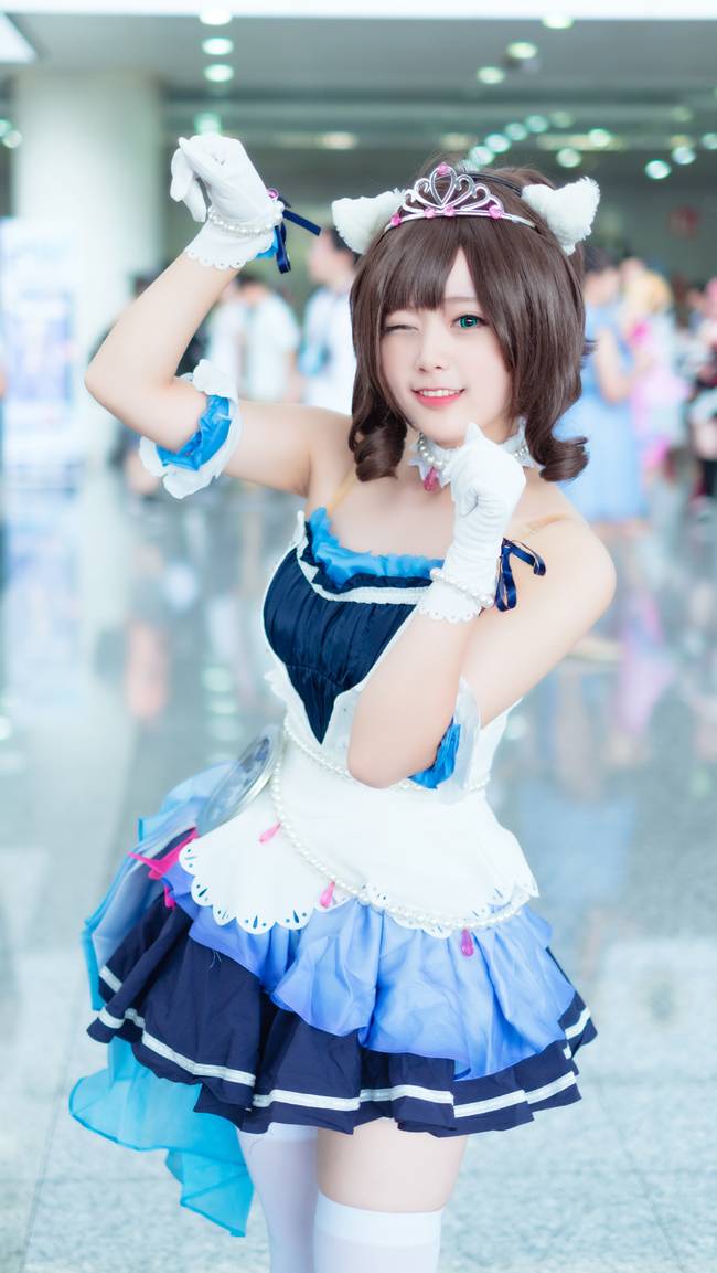 Cosplay福利/偶像大师灰姑娘女孩前川未来 萝莉洋装白丝cosplay福利