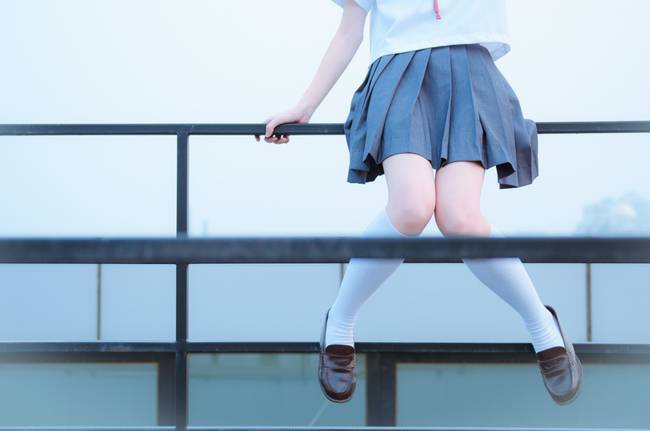 Cosplay福利/双马尾萝莉JK制服日常cosplay福利图片美腿贫乳福利