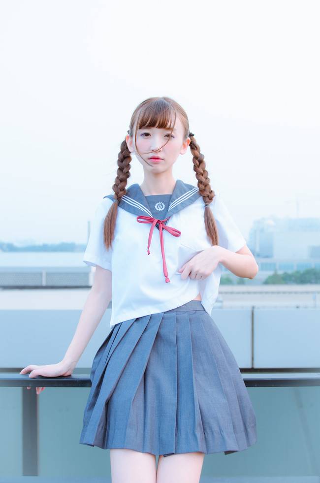Cosplay福利/双马尾萝莉JK制服日常cosplay福利图片美腿贫乳福利