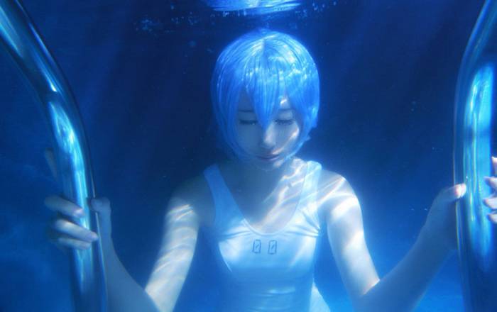 Cosplay福利/三无少女凌波丽死库水cosplay福利, 出水芙蓉梦幻迷情