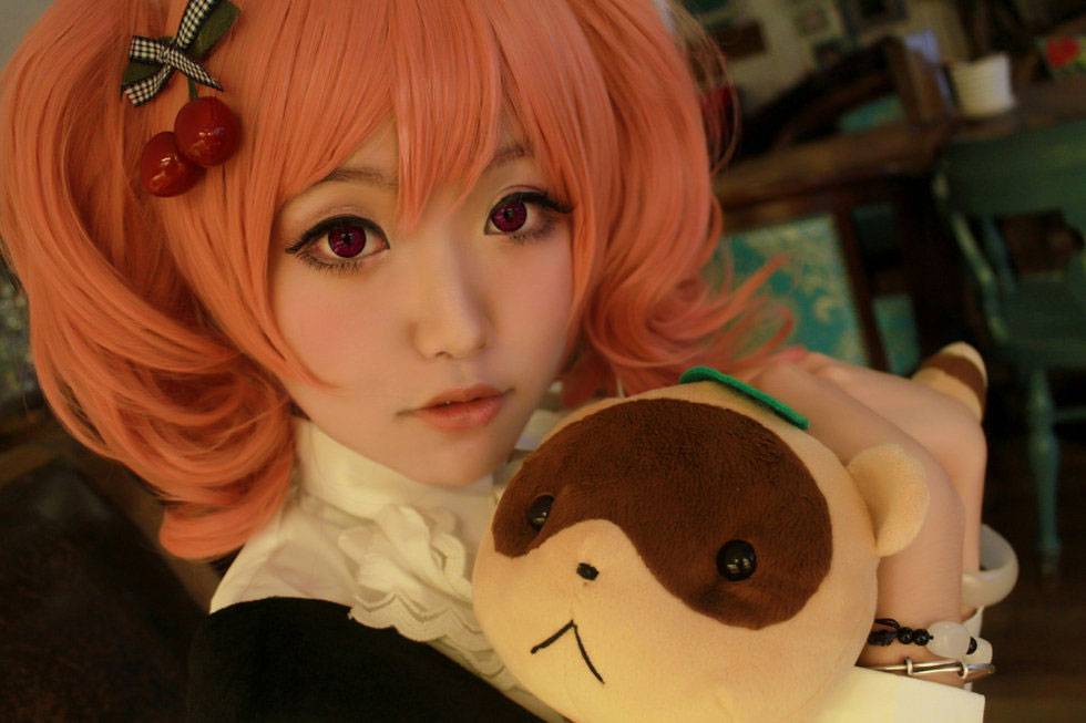 Cosplay福利/天然萌呆闪闪惹人爱,七夜娃娃COS髅髅宫歌留多图片