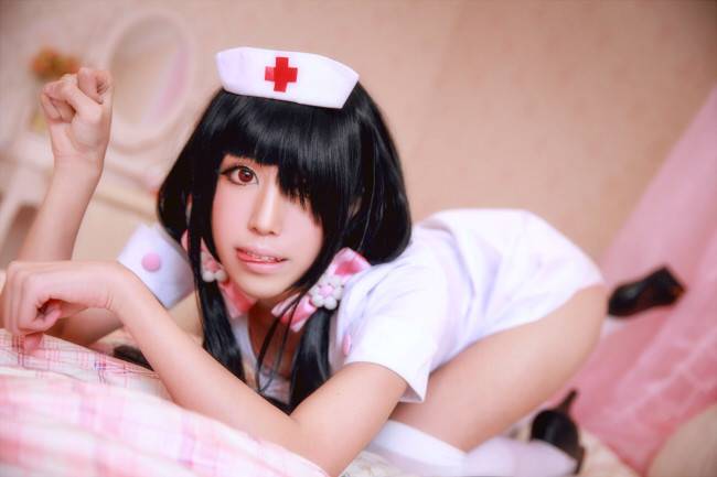 Cosplay福利/约会大作战时崎狂三性感女护士白丝美腿cosplay福利