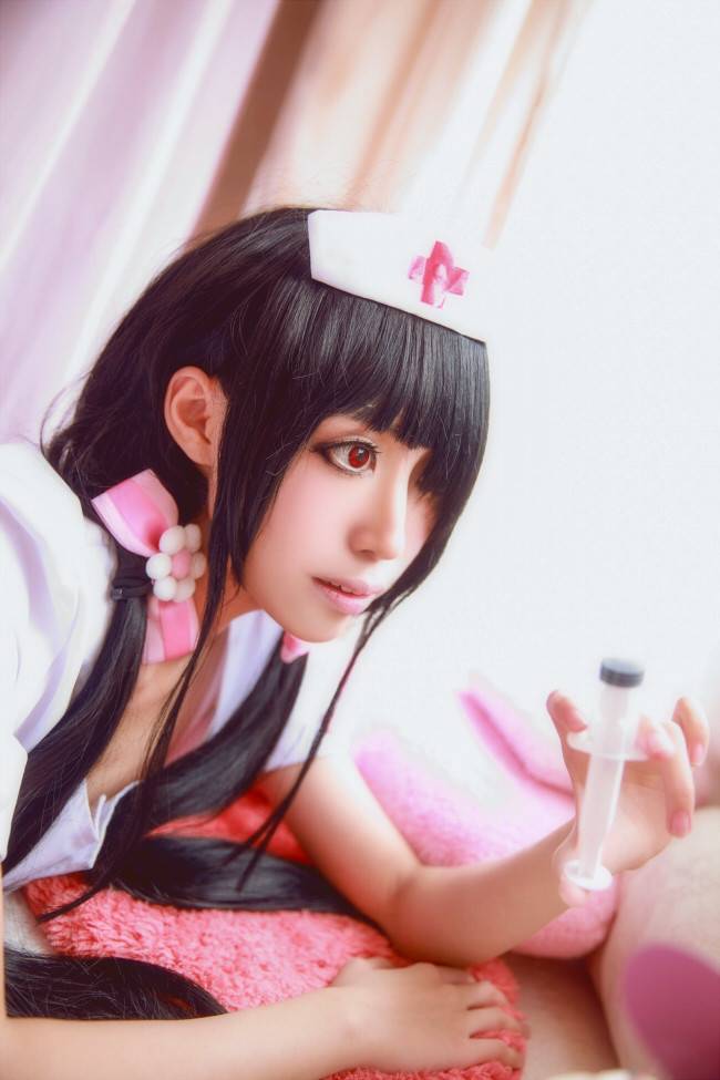 Cosplay福利/约会大作战时崎狂三性感女护士白丝美腿cosplay福利