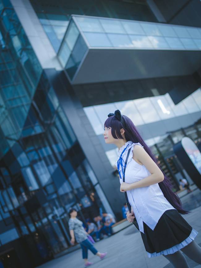 Cosplay福利/我的妹妹哪有这么可爱!五更琉璃黑猫夏服cosplay黑丝福利