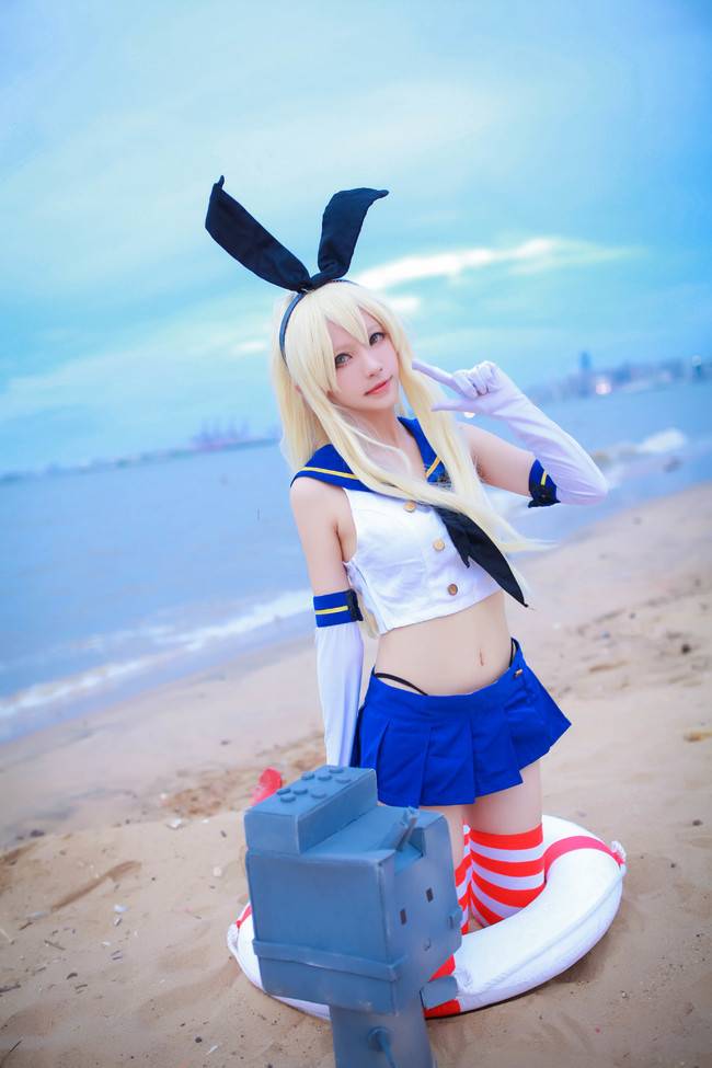 Cosplay福利/舰队Collection舰娘岛风水手服兔女郎cosplay福利