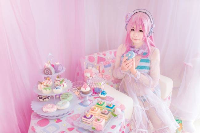 Cosplay福利/超级索尼子本子巨乳美少女胖次cosplay福利