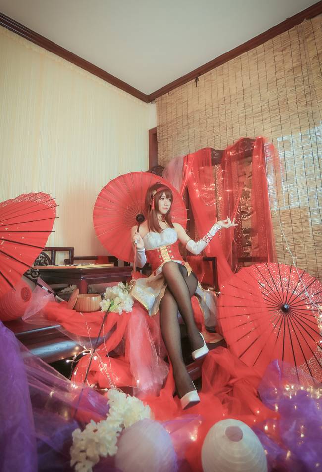 Cosplay福利/VOCALOID乐正绫黑丝美腿cosplay福利诱惑