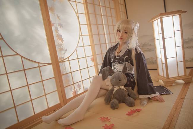 Cosplay福利/萝莉美腿白丝私房福利缘之空春日野穹和服cosplay私房