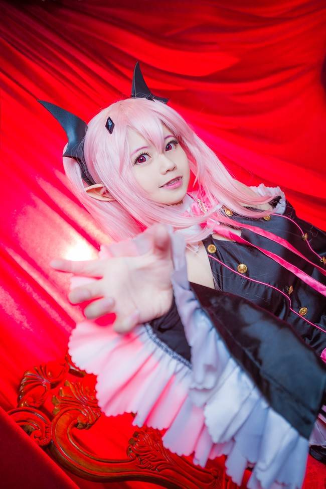 Cosplay福利/终结的炽天使克鲁鲁萌妹性感美腿cosplay福利