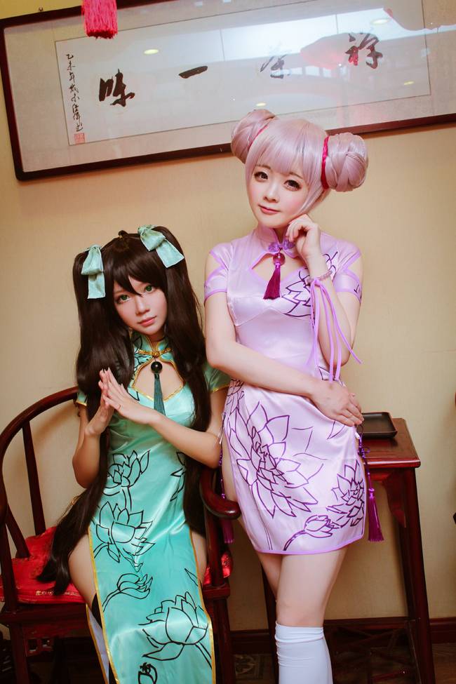 Cosplay福利/巨乳萝莉美腿白丝福利王者荣耀孙尚香cosplay