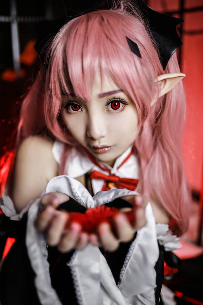 Cosplay福利/终结的炽天使 克鲁鲁 萝莉女仆裸足cosplay福利