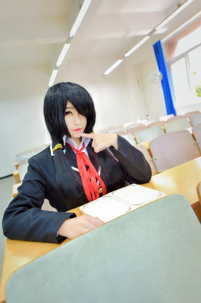 Cosplay福利/约会大作战 时崎狂三 御姐校服美腿黑丝cosplay福利