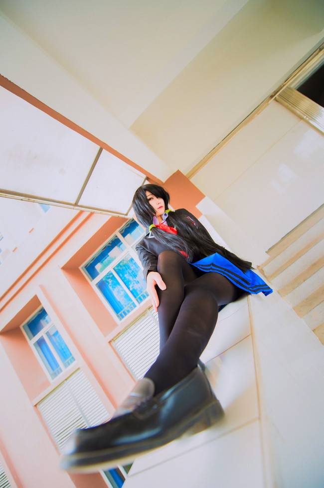 Cosplay福利/约会大作战 时崎狂三 御姐校服美腿黑丝cosplay福利