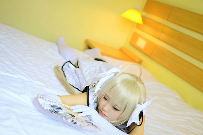 Cosplay福利/缘之空春日野穹旗袍白丝美腿cosplay私房福利