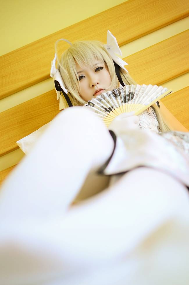 Cosplay福利/缘之空春日野穹旗袍白丝美腿cosplay私房福利