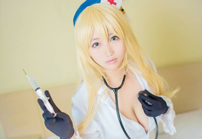 Cosplay福利/舰娘 爱宕 女护士巨乳黑丝私房诱惑cosplay福利