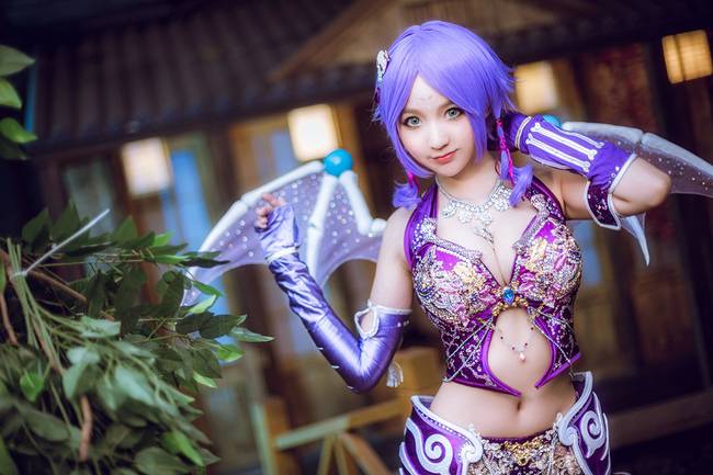 Cosplay福利/性感美女丰臀巨乳 梦幻西游骨精灵cosplay福利图片