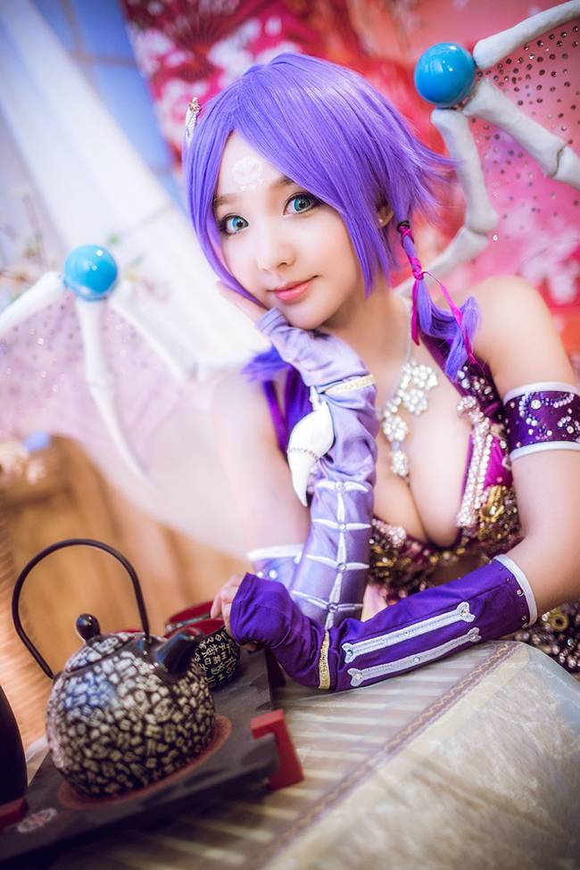 Cosplay福利/性感美女丰臀巨乳 梦幻西游骨精灵cosplay福利图片
