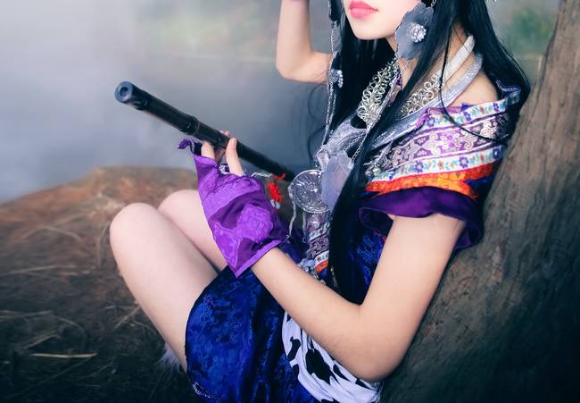 Cosplay福利/秦时明月 石兰 性感美女大白腿cosplay福利