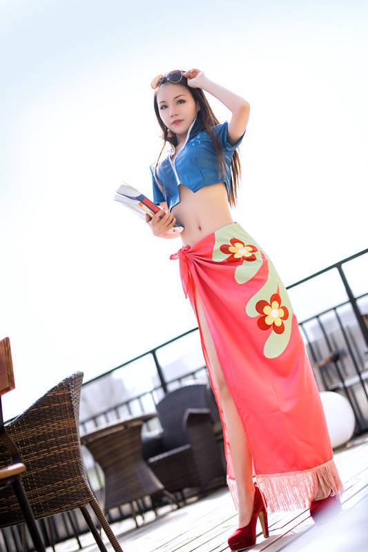 Cosplay福利/性感火辣美女海贼王妮可·罗宾巨乳美腿cosplay福利