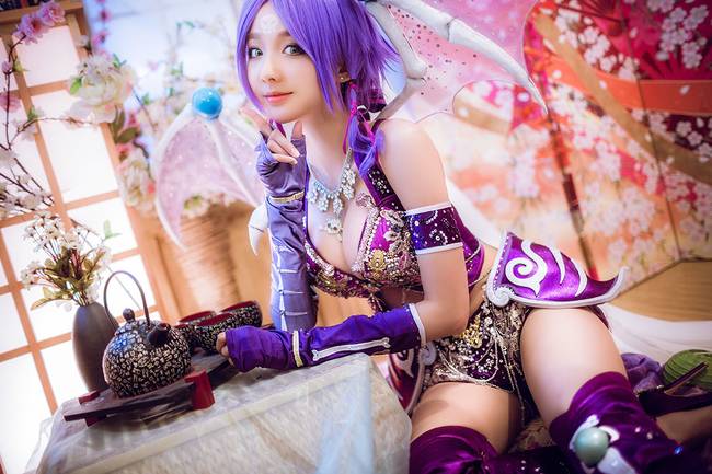 Cosplay福利/性感美女丰臀巨乳梦幻西游骨精灵cosplay福利图片