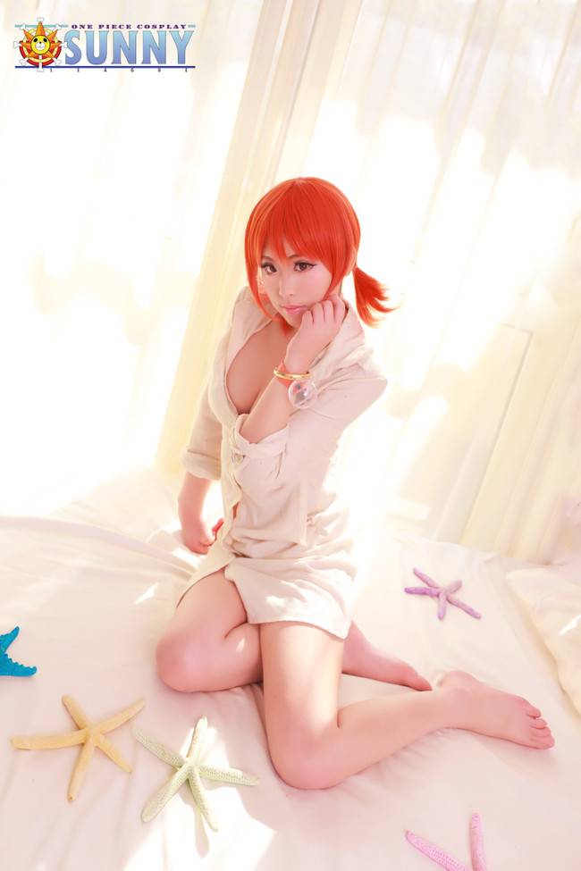 Cosplay福利/性感美女 海贼王娜美 巨乳裸足cosplay福利私房诱惑