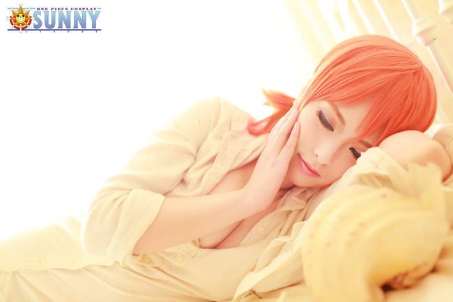 Cosplay福利/性感美女 海贼王娜美 巨乳裸足cosplay福利私房诱惑