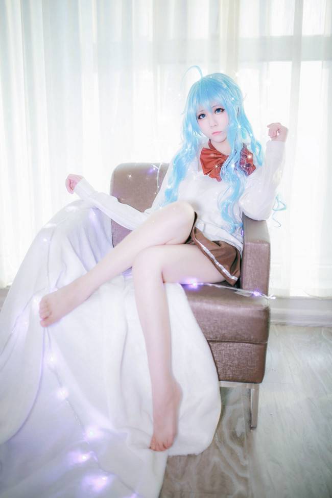 Cosplay福利/电波女与青春男藤和艾莉欧萝莉制服诱惑裸足cosplay福利