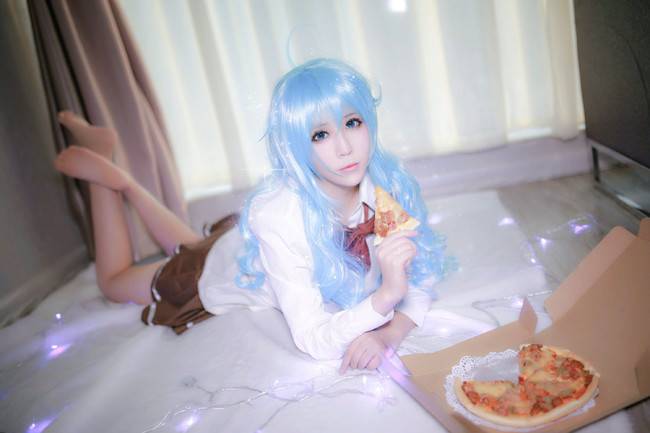 Cosplay福利/电波女与青春男藤和艾莉欧萝莉制服诱惑裸足cosplay福利