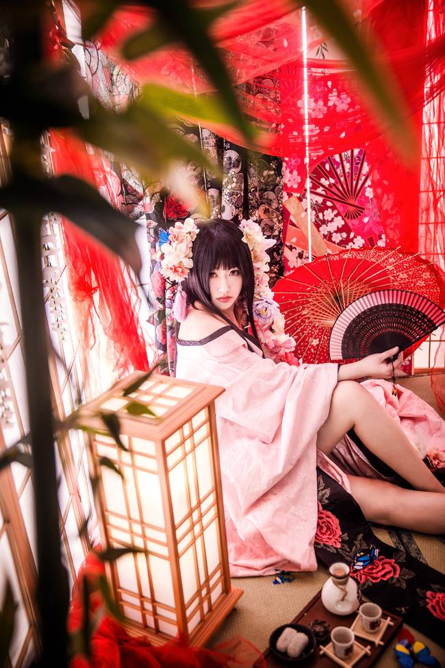 Cosplay福利/xxxHOLiC壹原侑子和服美女巨乳裸足cosplay福利