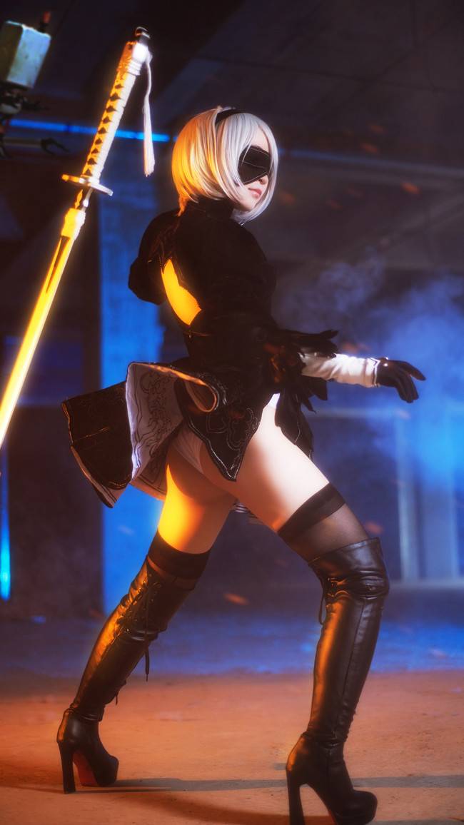 Cosplay福利/尼尔机械纪元 2BCOS 御姐连体泳装