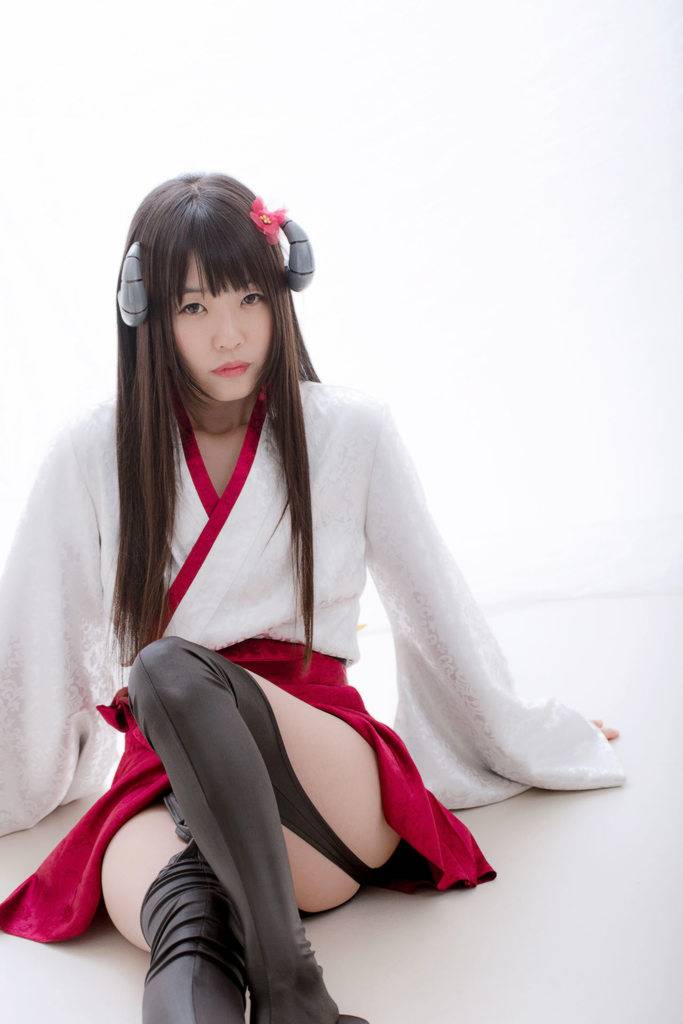 Cosplay福利/AV女优小蕾汁波密鬼面巫女白鬼院凛凛蝶cosplay福利