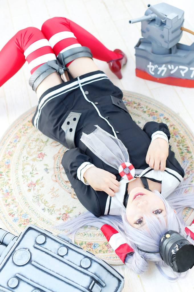 Cosplay福利/舰娘福利舰队Collection天津风巨乳美女Cosplay套图