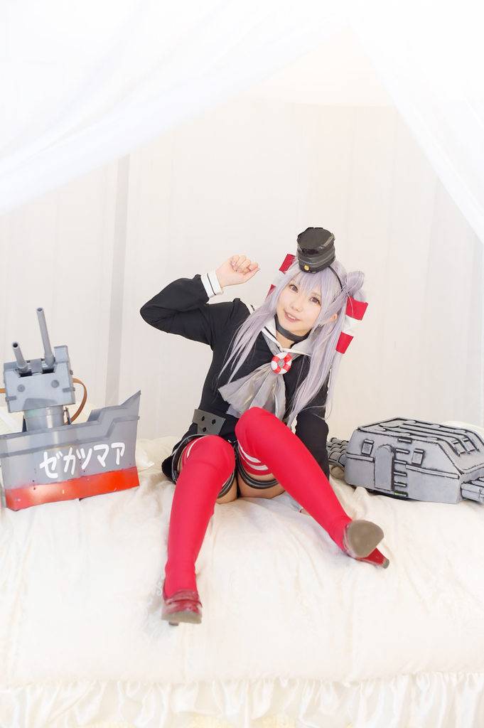 Cosplay福利/舰娘福利舰队Collection天津风巨乳美女Cosplay套图