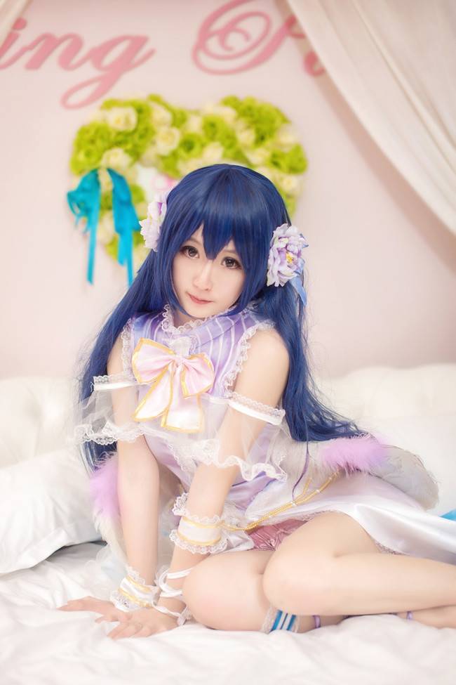 Cosplay福利/Love Live!园田海未腿玩年cosplay福利