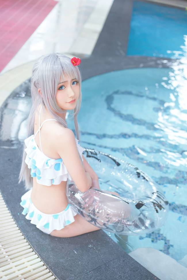 Cosplay福利/本田芽衣子性感美女泳装长腿cosplay福利