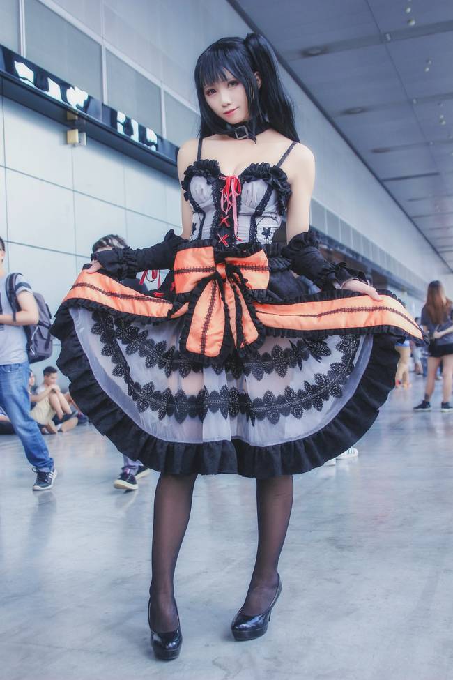 Cosplay福利/约会大作战时崎狂三御姐美腿黑丝cosplay福利