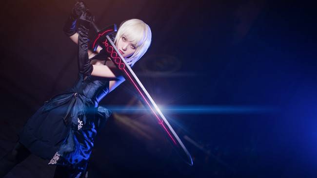 Cosplay福利/Fate/Grand Order 黑saber 满破