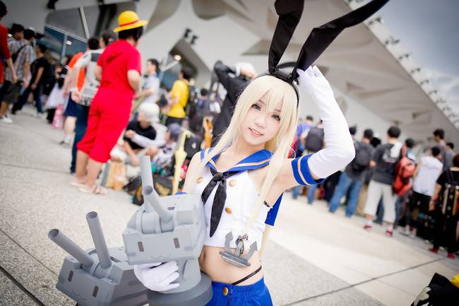 Cosplay福利/舰队Collection岛风美女cosplay福利身材火辣